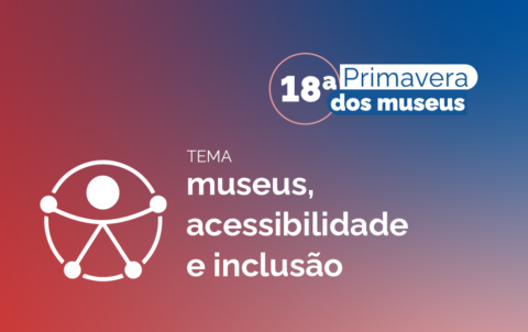 Banner sobre a 18ª Primavera dos Museus com o Tema: Museus Acessibilidade e Inclusão. O banner é clicável, leva para página do evento.