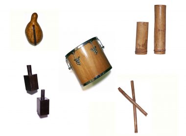 Ouça trechos de áudios e de partituras nos quais estão presentes os instrumentos musicais de percussão tipicamente brasileiros utilizados nas obras de Villa-Lobos.