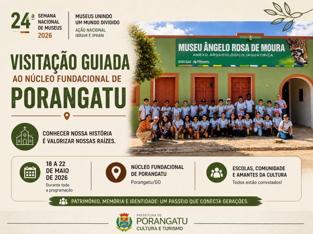 Uma jornada inesquecível aguarda os alunos da Escola Adventista no sítio histórico de Porangatu! Com a mediação de Iramaia Santos, o grupo explorará relíquias como o Museu Ana Braga e a Rua Direita, . É a história viva sendo redescoberta através da arte e do saber.