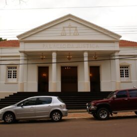 Fachada do Palácio da Justiça, sede do Centro Cultural TJAC