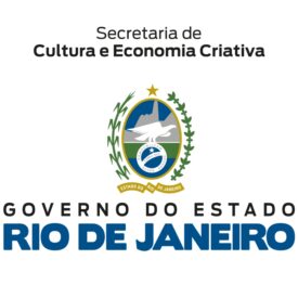 Logotipo institucional do Governo do Estado do Rio de Janeiro. A imagem exibe, em destaque, o nome "GOVERNO DO ESTADO RIO DE JANEIRO" e, abaixo, "Secretaria de Cultura e Economia Criativa", indicando tratar-se da identidade visual oficial do órgão responsável pela pasta cultural do estado.