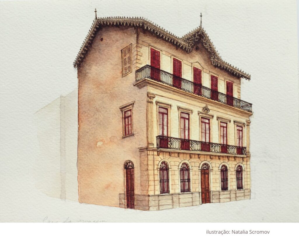 Ilustração da Casa da Imagem, do Museu da Cidade de São Paulo
