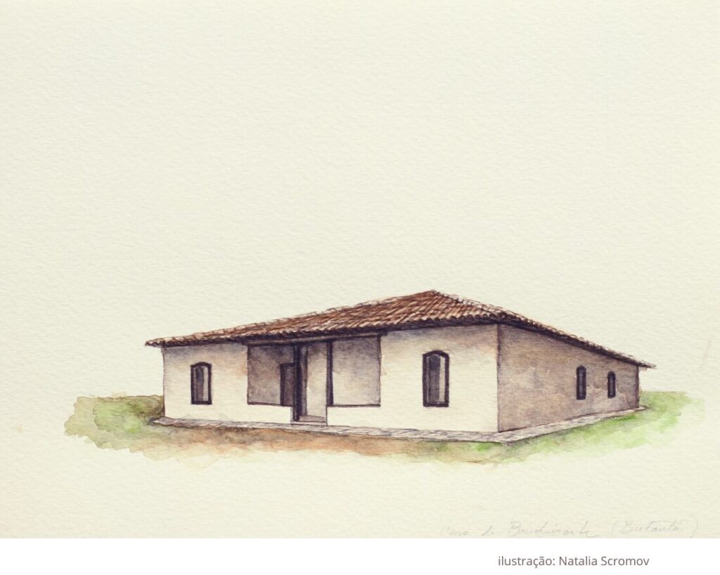 Ilustração da Casa do Butantã, do Museu da Cidade de São Paulo
