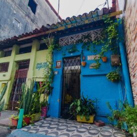 Fachada da casaDiego di Paula, onde ficam situados os itens do acervo