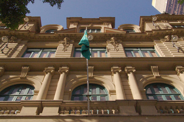 fachada do predio do ccjf, em estilo eclético