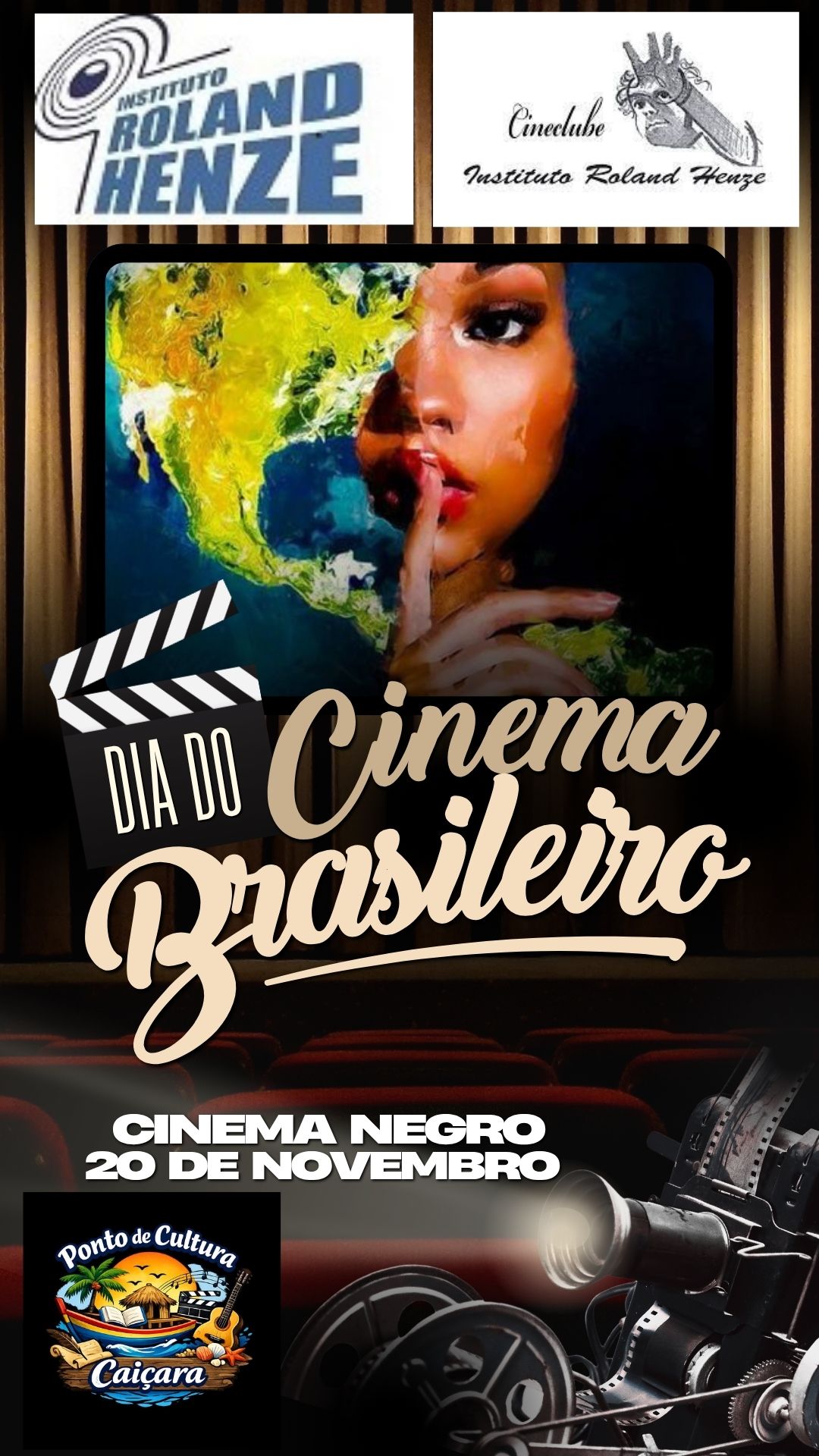 diversos filmes serão apresentados da cultura negra africana e brasileira