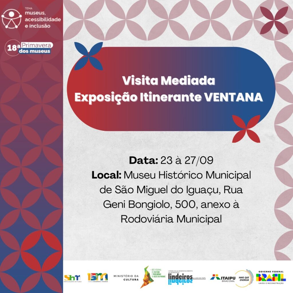 Convite para Visita Mediada Exposição Itinerante "VENTANA"