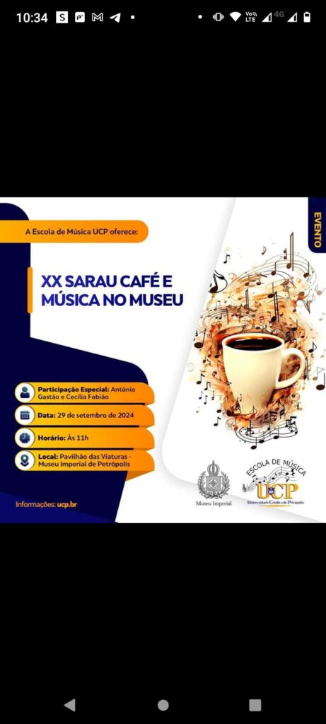 XX Sarau Café e Música no Museu Imperial