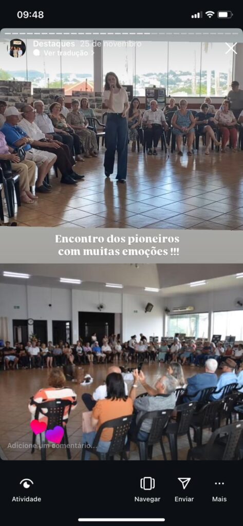 Projeto Pioneiro; "Roda de Conversa."