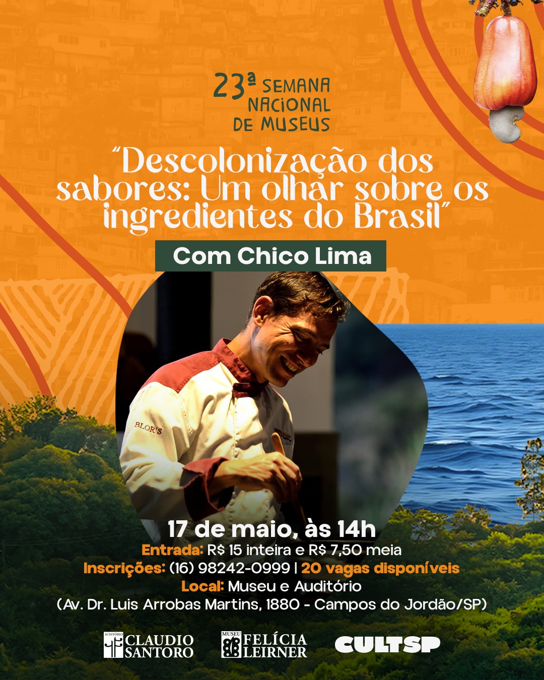 “Descolonização dos Sabores: Um Olhar Sobre os Ingredientes do Brasil”, com Chico Lima