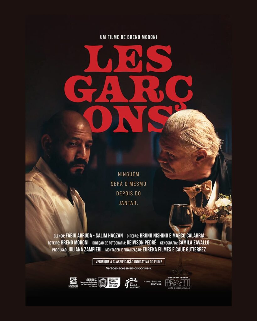 Curta-metragem a partir da obra de Breno Moroni "Les Garçons". Em cena Salim Hqzan e Fabio Arruda