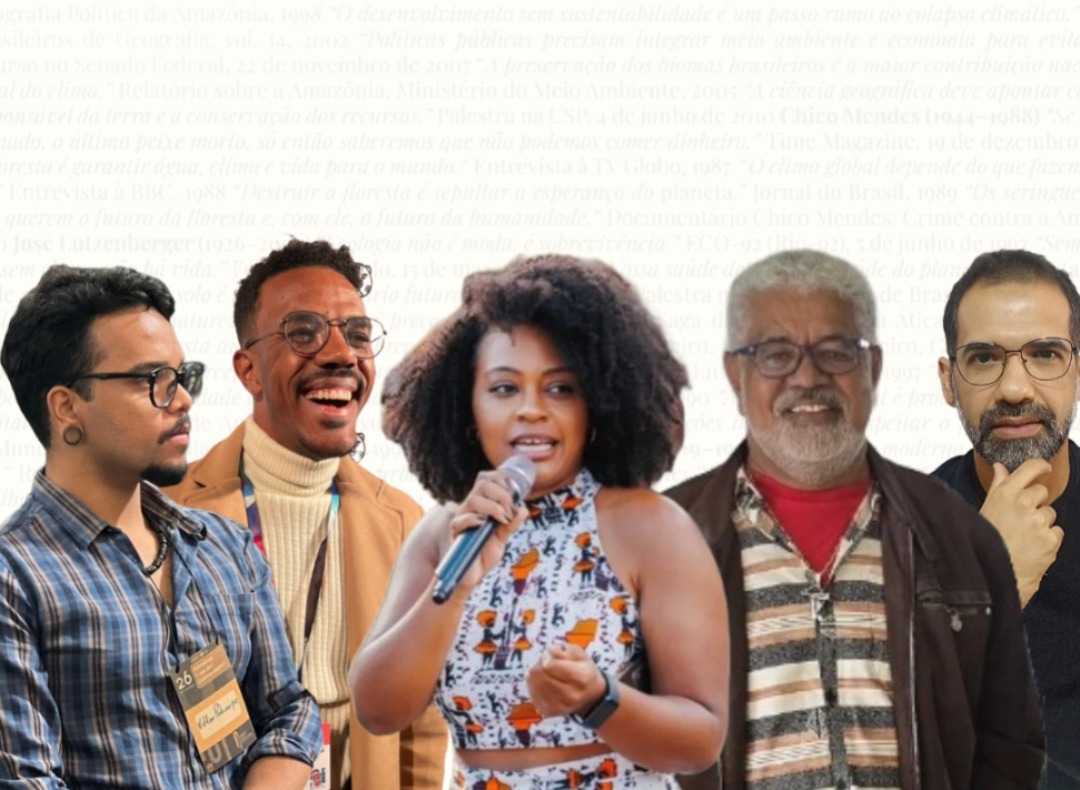 Roda de conversa para o compartilhamento de percepções, experiências e conhecimentos sobre o impacto das mudanças climáticas na questão da memória e patrimônio. Convidados: Kedson Guimarães (Guarda de Moçambique), Mestra Thatiele (Quilombo Vila Santa Efigênia), Erisvaldo Santos (UFOP), Riler Scarpati (UFOP), Mediação: Vittor Policarpo (UFOP)